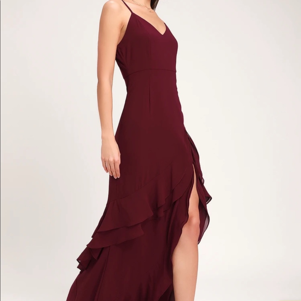 3x burgundy dress